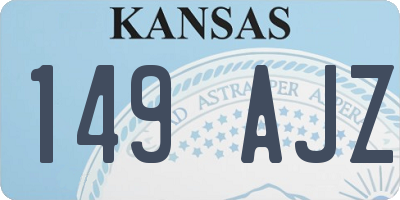 KS license plate 149AJZ