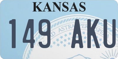 KS license plate 149AKU