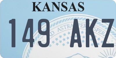 KS license plate 149AKZ