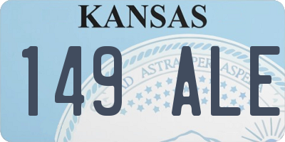 KS license plate 149ALE