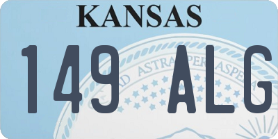 KS license plate 149ALG