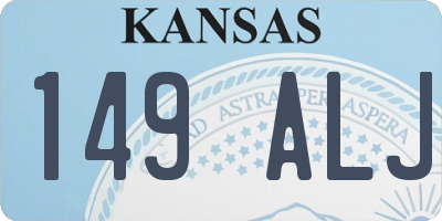 KS license plate 149ALJ