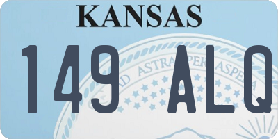 KS license plate 149ALQ