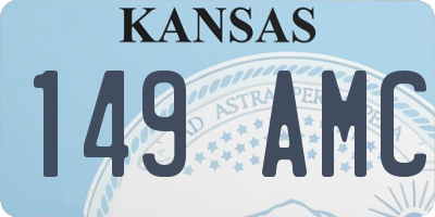 KS license plate 149AMC