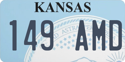 KS license plate 149AMD