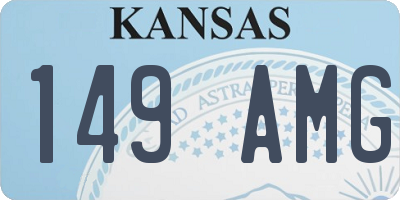 KS license plate 149AMG