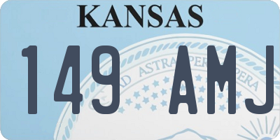 KS license plate 149AMJ