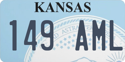 KS license plate 149AML