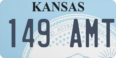 KS license plate 149AMT