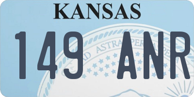 KS license plate 149ANR