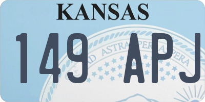 KS license plate 149APJ