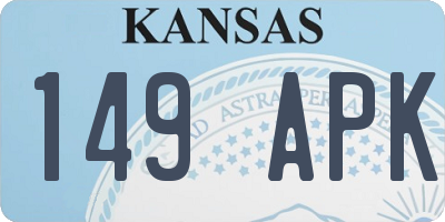 KS license plate 149APK