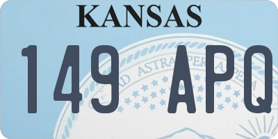 KS license plate 149APQ