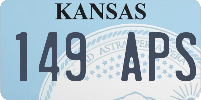 KS license plate 149APS