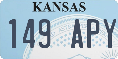 KS license plate 149APY