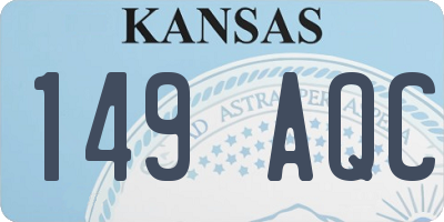 KS license plate 149AQC