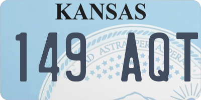 KS license plate 149AQT