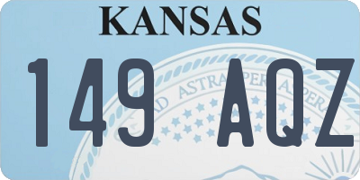 KS license plate 149AQZ