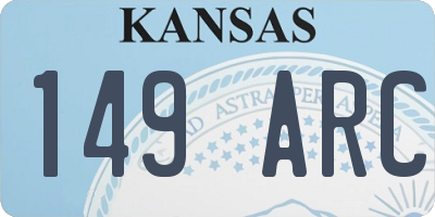 KS license plate 149ARC