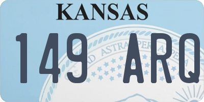 KS license plate 149ARQ