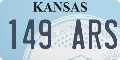 KS license plate 149ARS