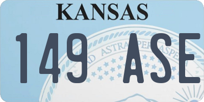 KS license plate 149ASE
