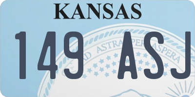 KS license plate 149ASJ