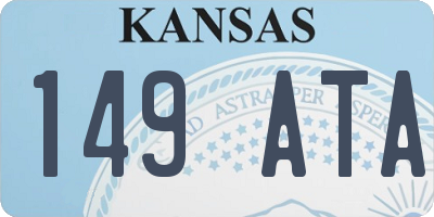 KS license plate 149ATA