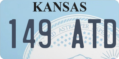 KS license plate 149ATD