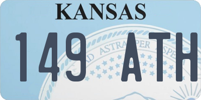 KS license plate 149ATH
