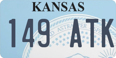 KS license plate 149ATK