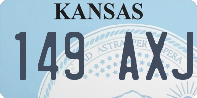 KS license plate 149AXJ