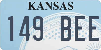 KS license plate 149BEE