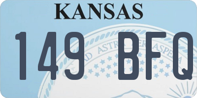 KS license plate 149BFQ