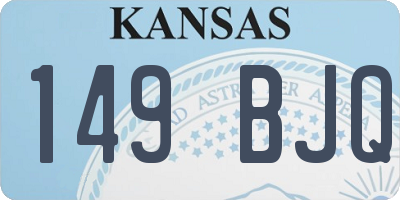 KS license plate 149BJQ