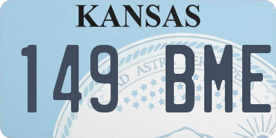 KS license plate 149BME