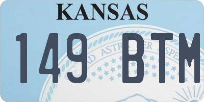 KS license plate 149BTM