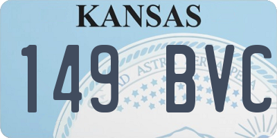 KS license plate 149BVC