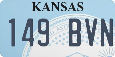 KS license plate 149BVN