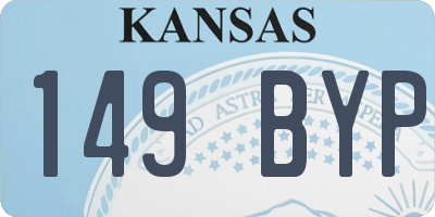 KS license plate 149BYP
