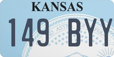 KS license plate 149BYY