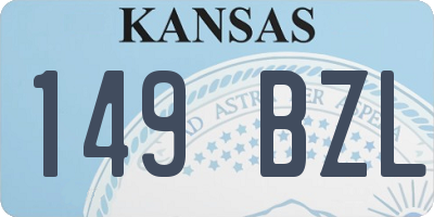 KS license plate 149BZL