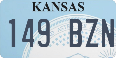 KS license plate 149BZN