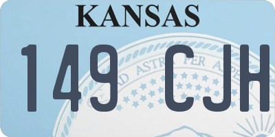 KS license plate 149CJH