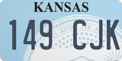 KS license plate 149CJK