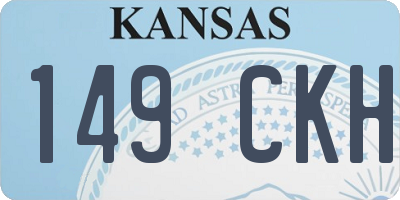 KS license plate 149CKH