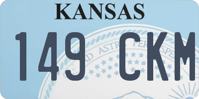 KS license plate 149CKM