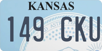 KS license plate 149CKU