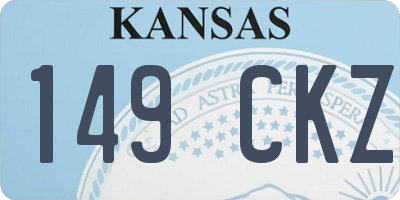 KS license plate 149CKZ