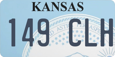 KS license plate 149CLH